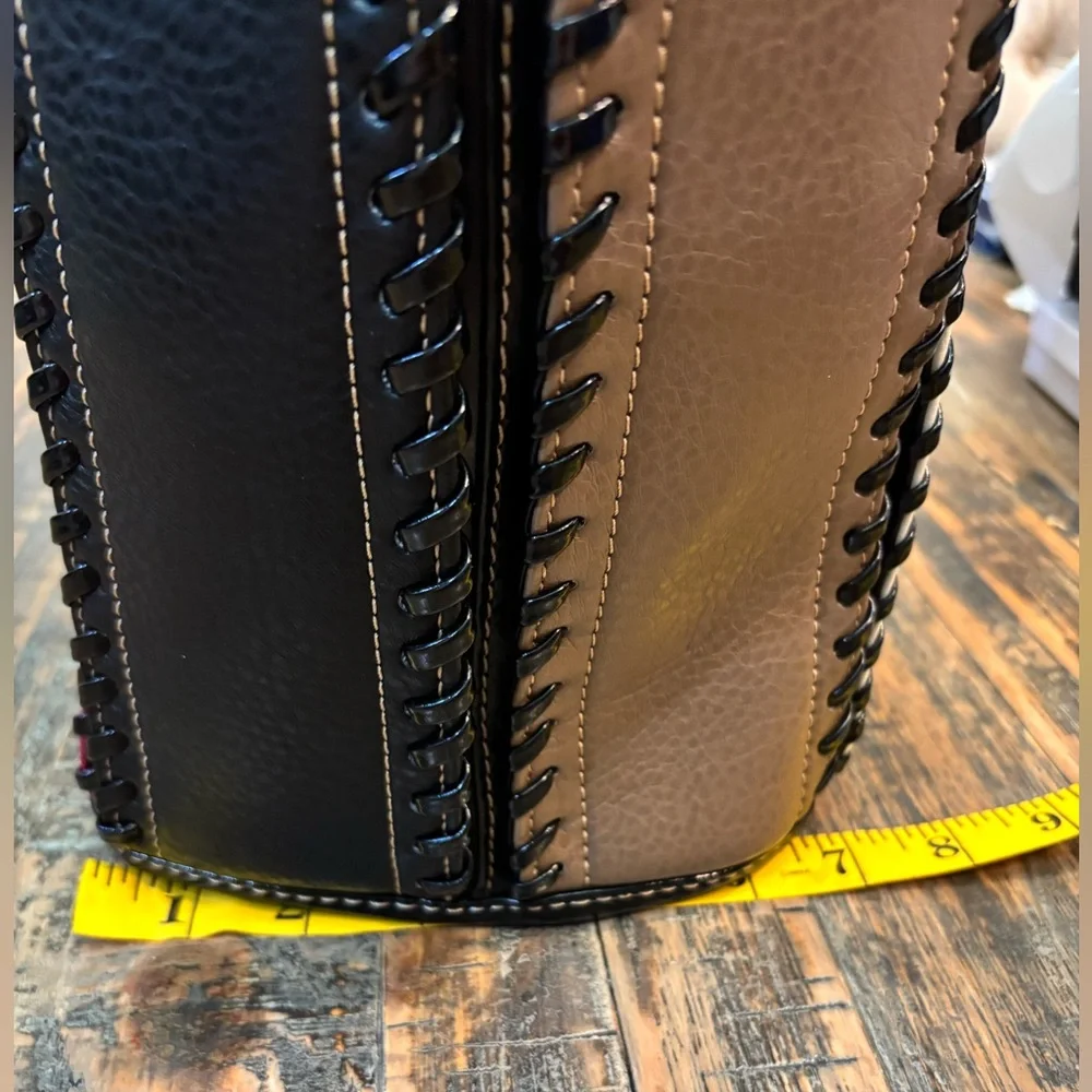Patchwork Colored Stitching Handbag - Picture 12 of 14